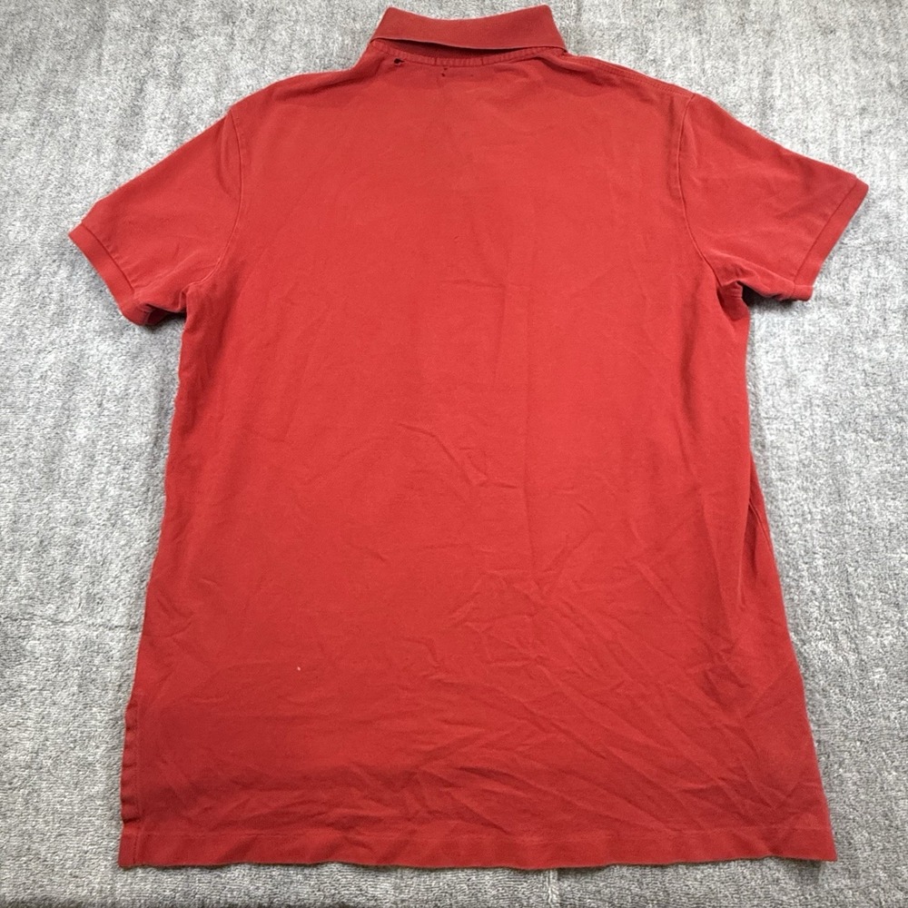Polo Ralph Lauren Men's Large Stretch Mesh Polo Shirt Short Sleeve Red Blue Pony - Picture 3 of 6